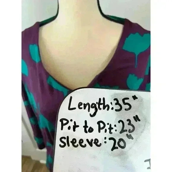 White Stuff UK Women's Midi Dress Size 16UK Purple Teal Pockets Half Sleeve L - Picture 12 of 12